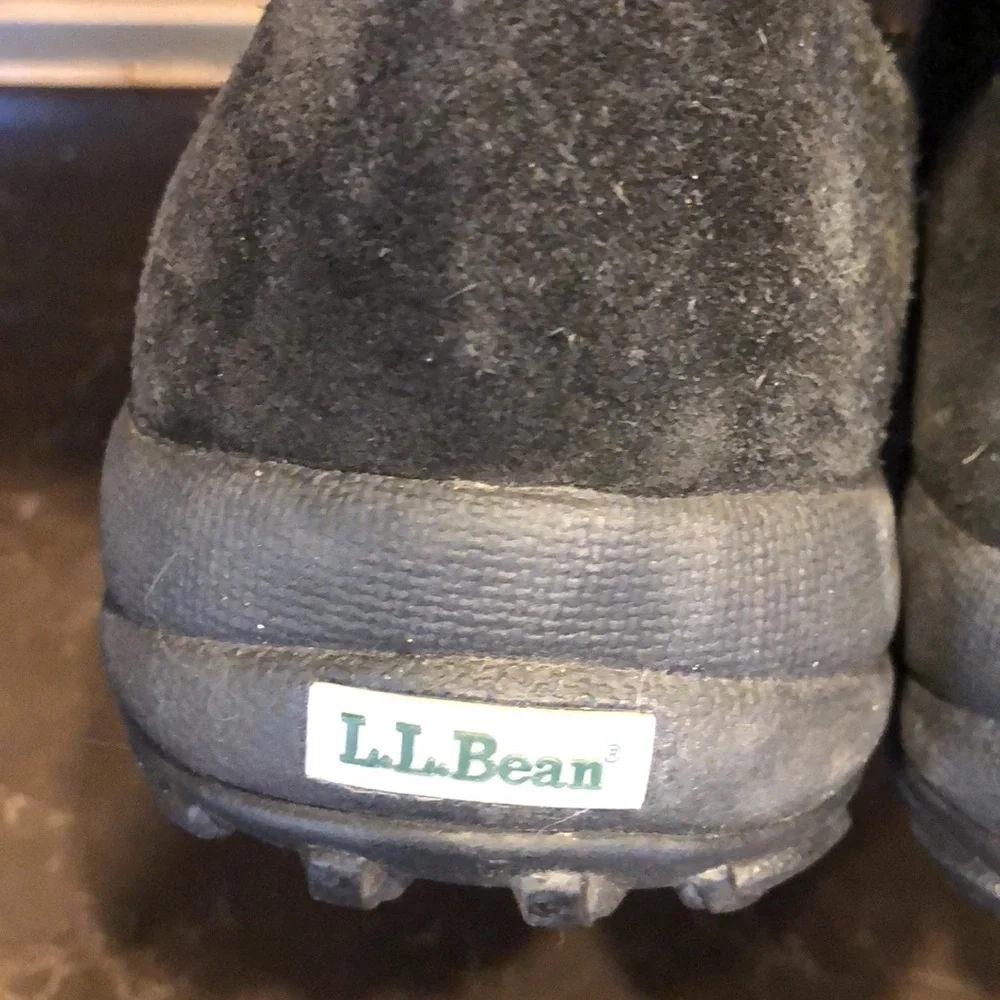 LL Bean suede fleece‎ lined mens winter boots size 10.5